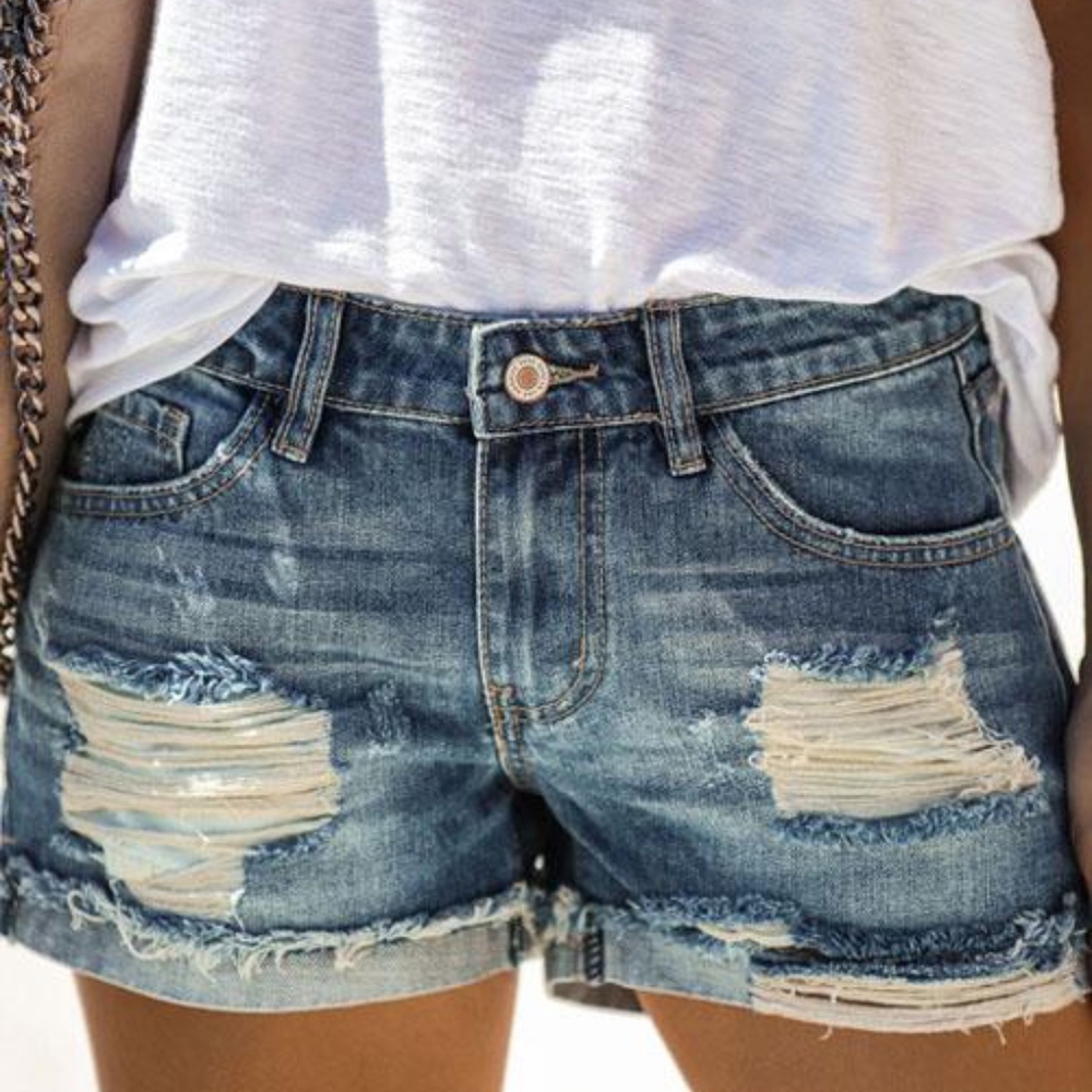 Denim shorts